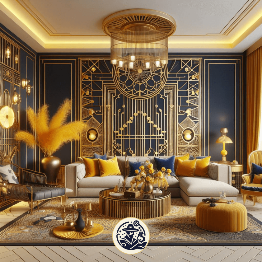 art deco prompt bing design interior