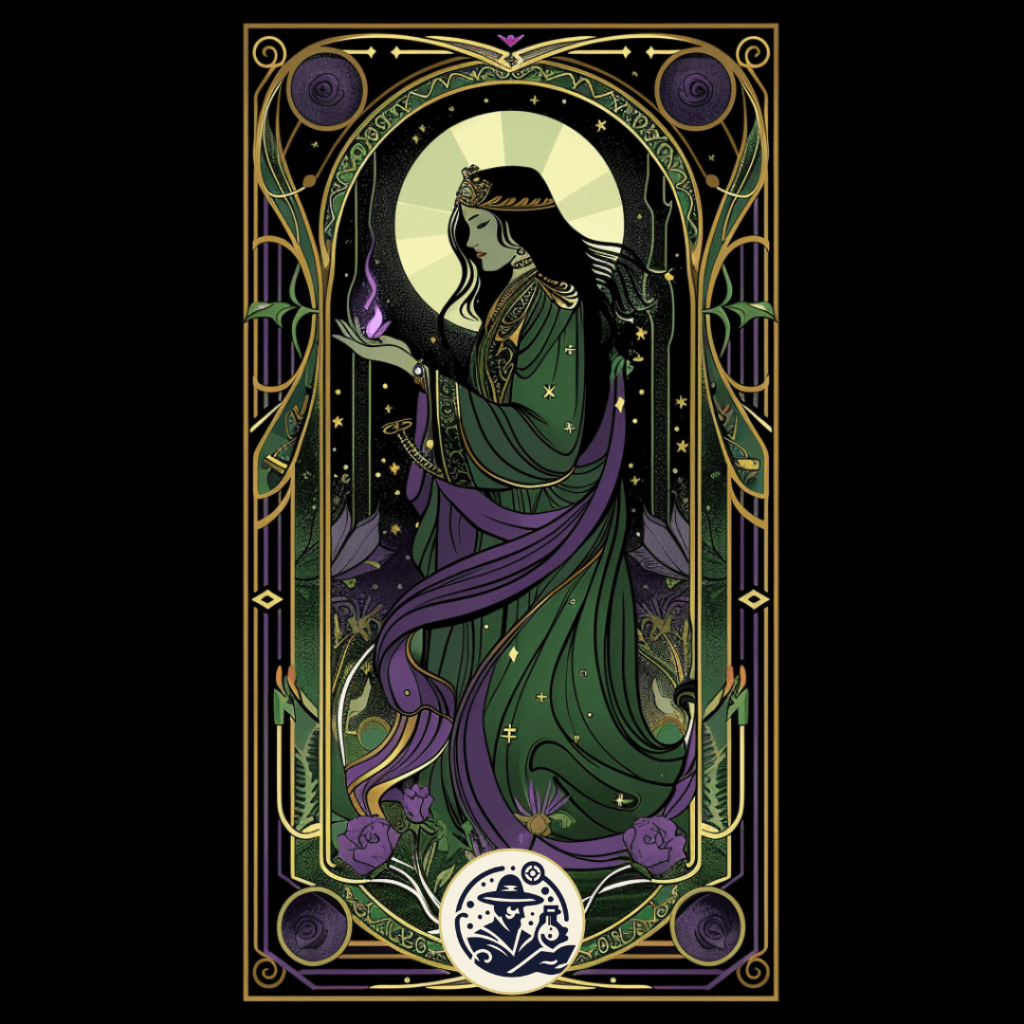 art deco prompt midjourney carta tarot